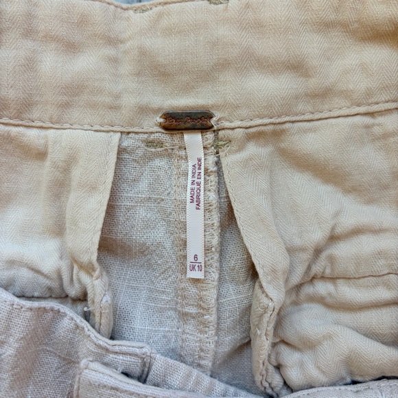 Free People Chelsea Shorts Tan/Beige | 6 - Picture 4 of 6